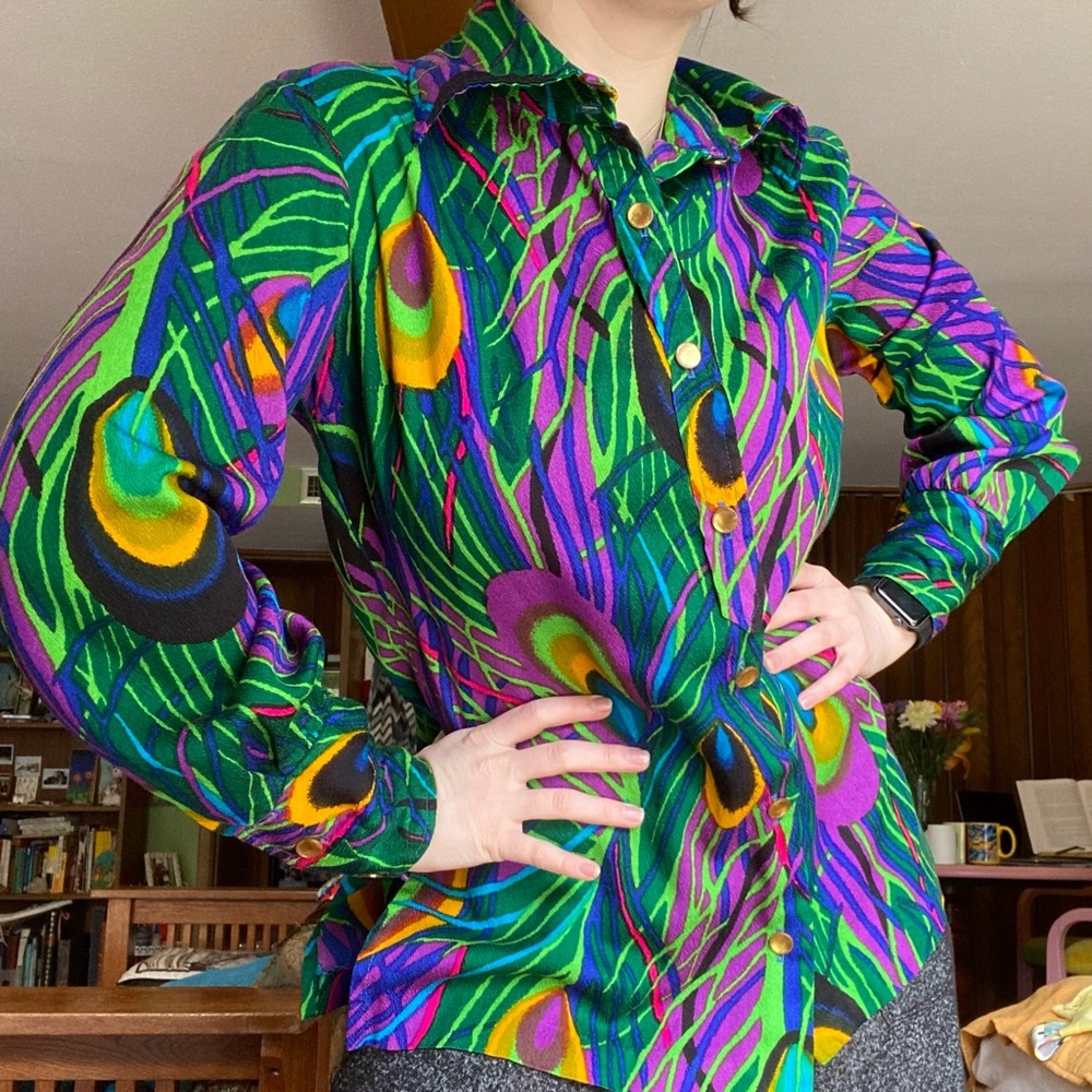 Vintage Peacock button down